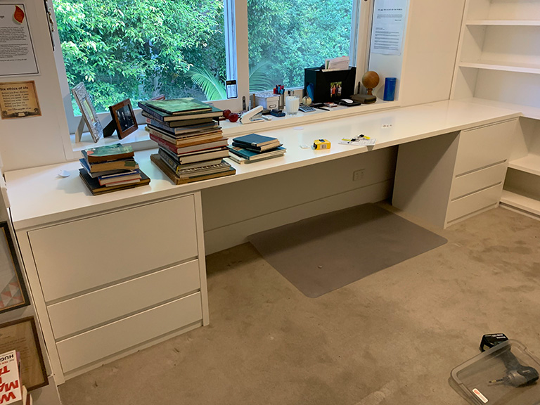 White Office Desk