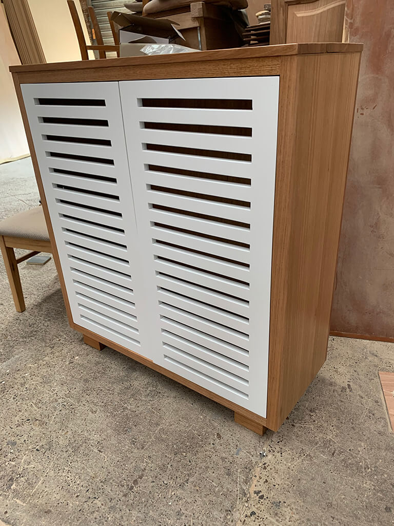 Timber deals shoe cabinet